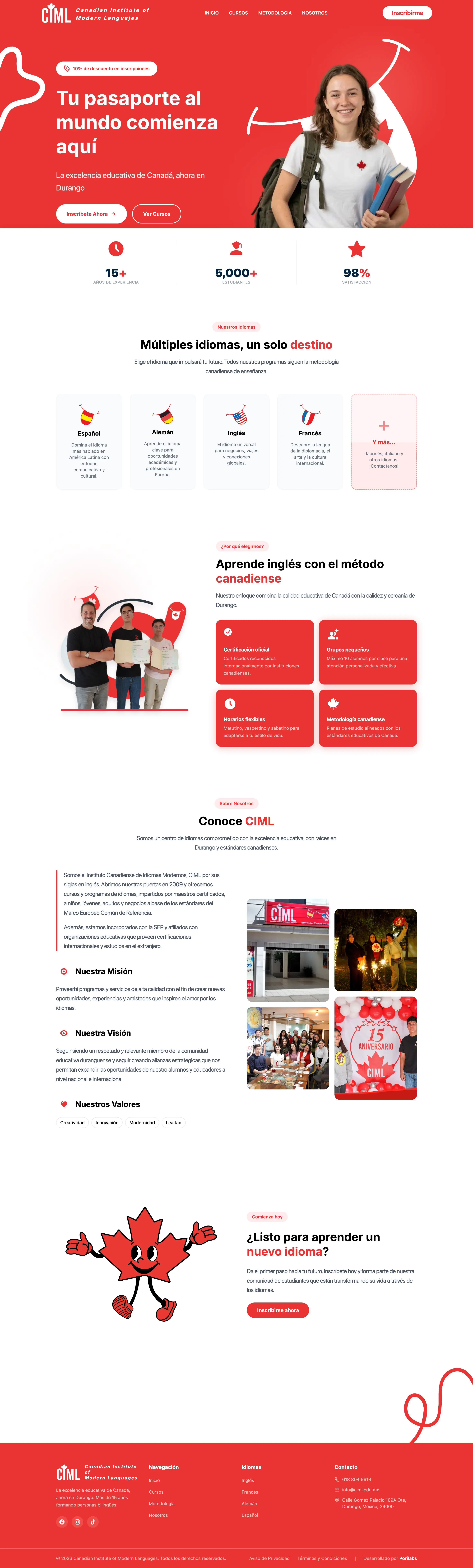 Canadian Institute of Modern Languages side preview 1